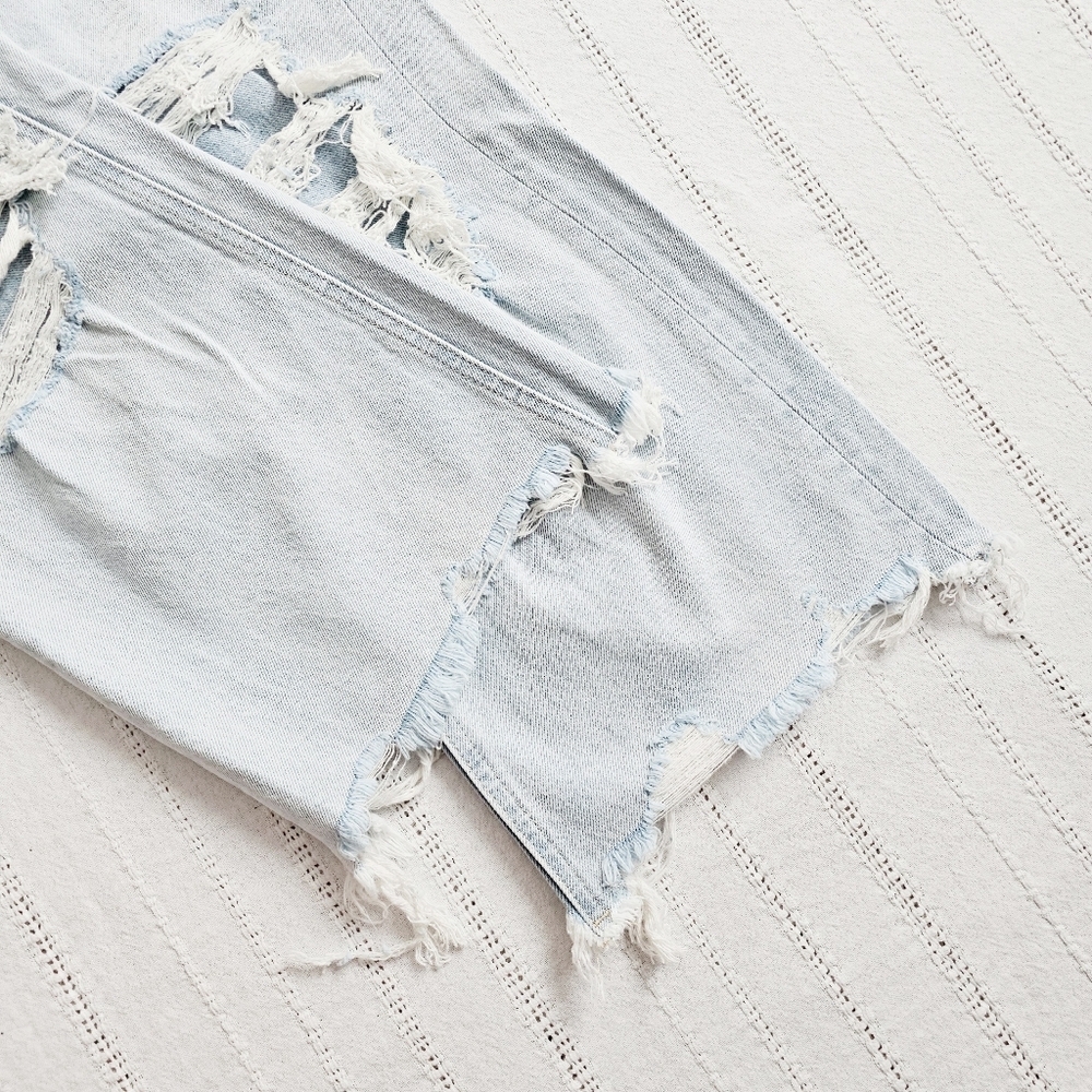 Vervet High Rise 90's Vintage Flare Jeans Cropped Cotton Retro Leslie 29 NEW - Picture 8 of 12